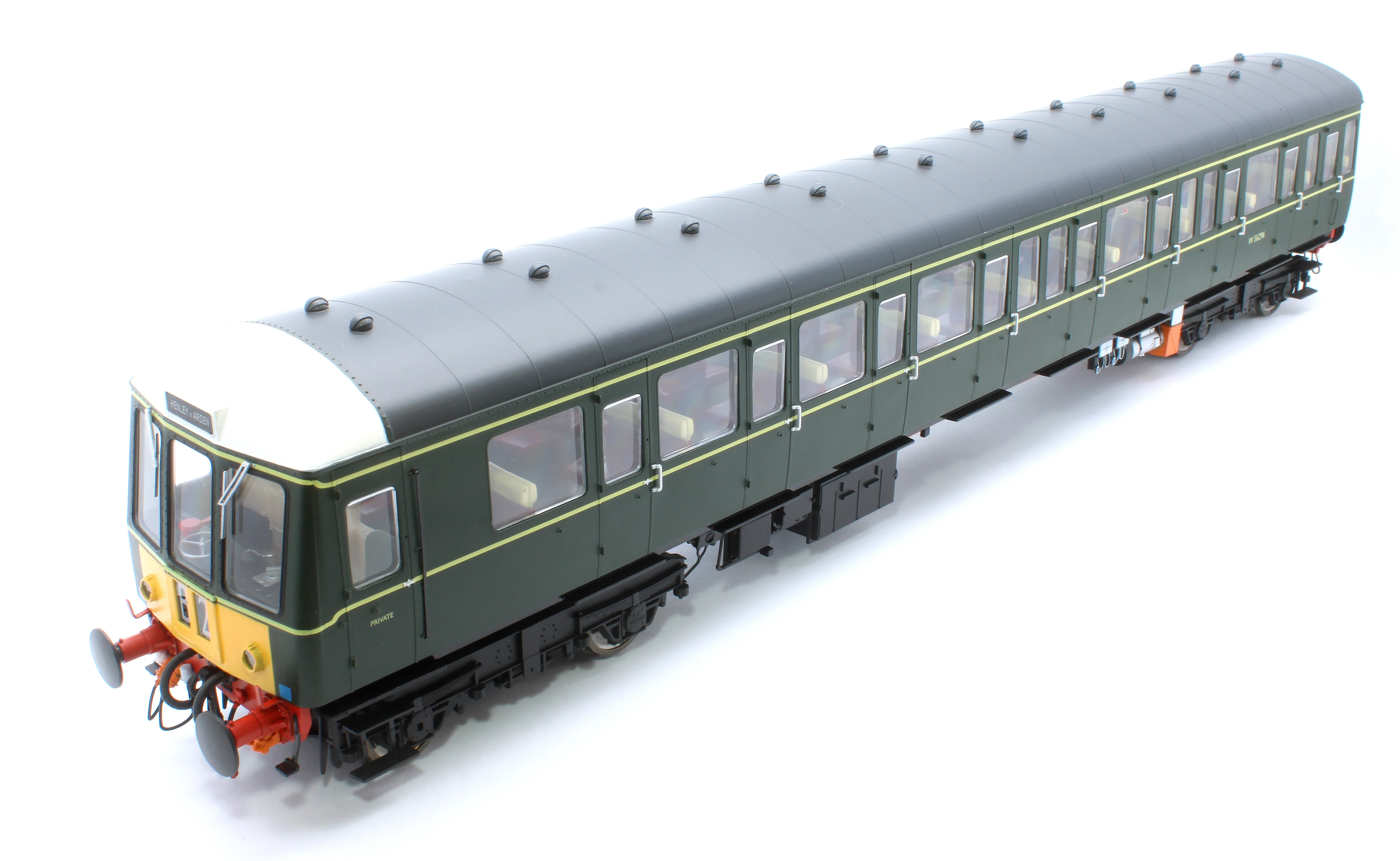 1251 Class 150 BR Green (Small Yellow Panel) Unpowered DMU Trailer Car W56296 - Image 9