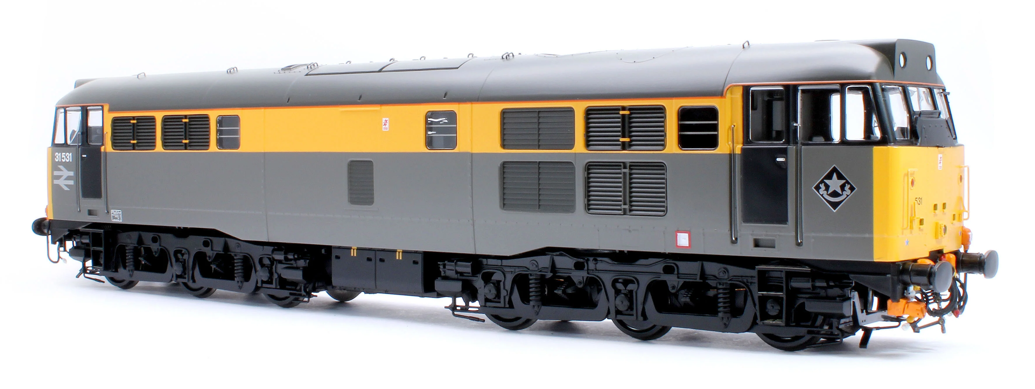 3147 Class 31 BR Civil Engineers Grey/Yellow No.31531 Diesel Locomotive - Image 3