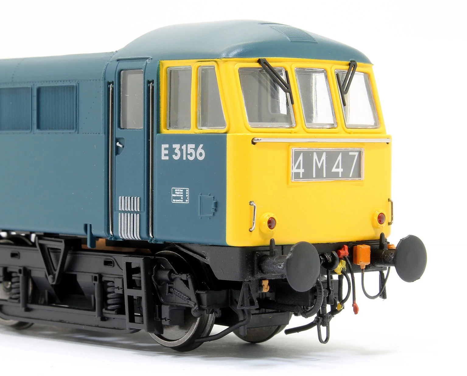 Class 86/0 'AL6' Bo-Bo Electric Locomotive BR Rail Blue E3156 with double arrow logo and full yellow ends - Image 4