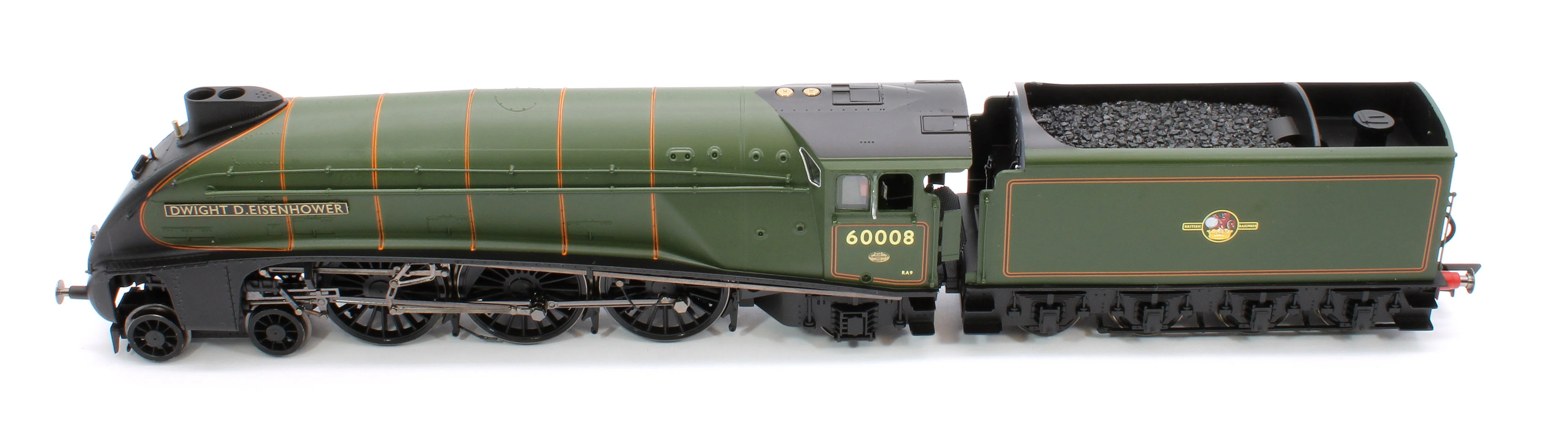 Hornby Dublo Class A4 4-6-2 60008 'Dwight D. Eisenhower' Great Gathering 10th Anniversary BR Lined Green Late Crest Limited Edition Steam locomotive - Image 12