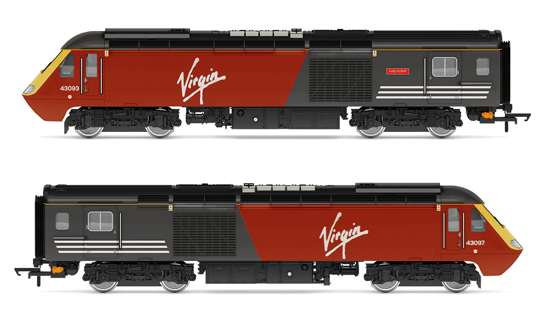 Class 43 HST Virgin 43093 'Lady In Red' + 43097 Train Pack - DCC Sound