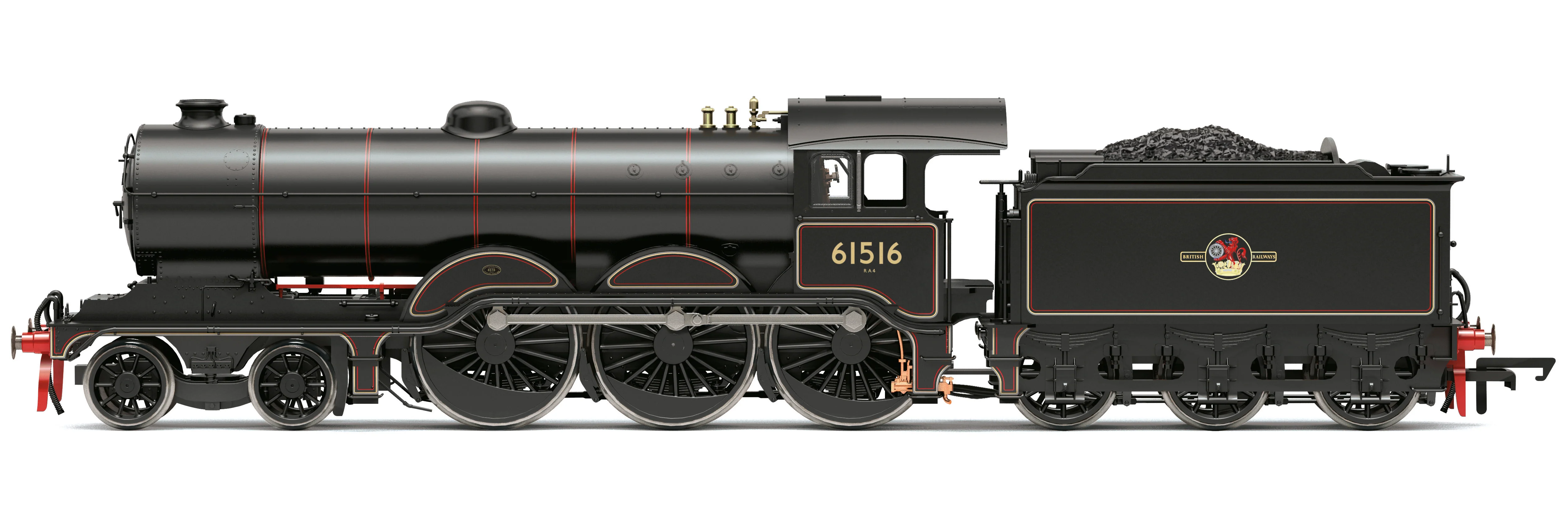 Class B12 4-6-0 BR Black Late Crest 61516 Steam Locomotive