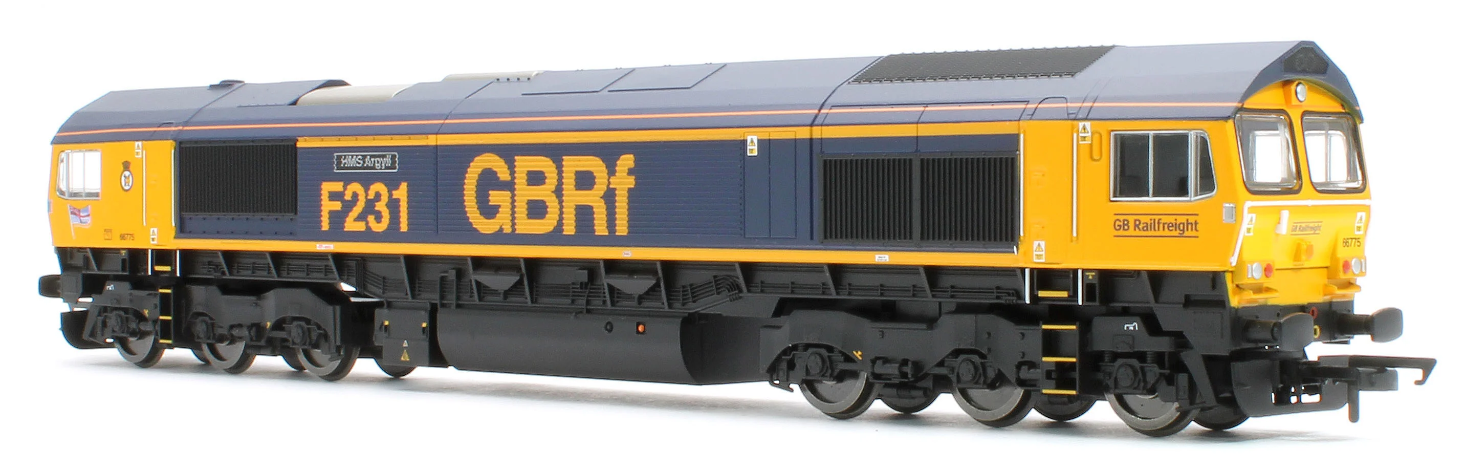 R30534TXS RailRoad GBRf Class 66 HMS Argyll 66775 Diesel Locomotive - DCC Sound - Image 3