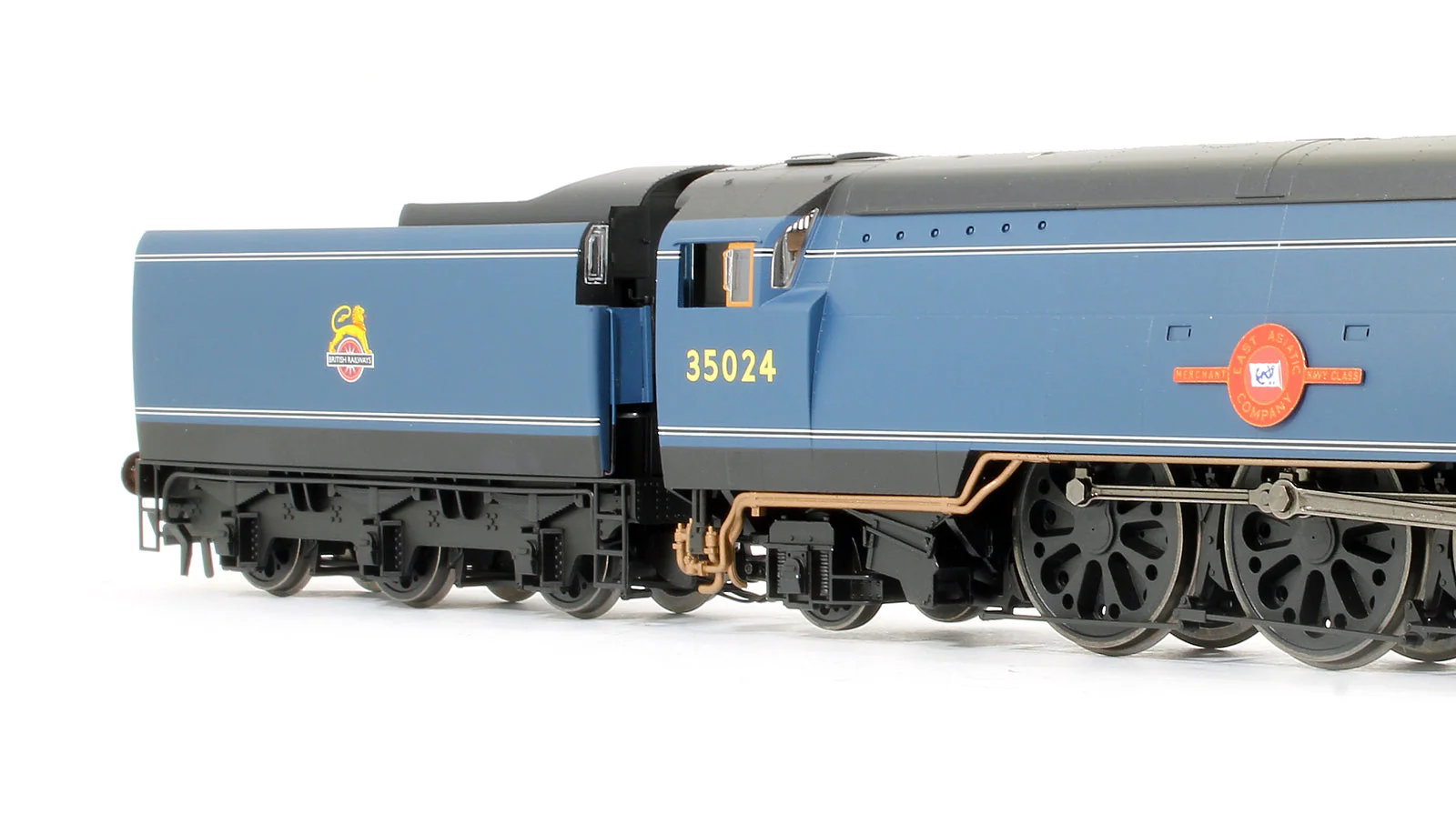 Pre-Owned R3632 BR Blue 4-6-2 Early Merchant Navy Class (Original) 'East Asiatic Company' No.35024 Steam Locomotive - TTS Sound - Image 3
