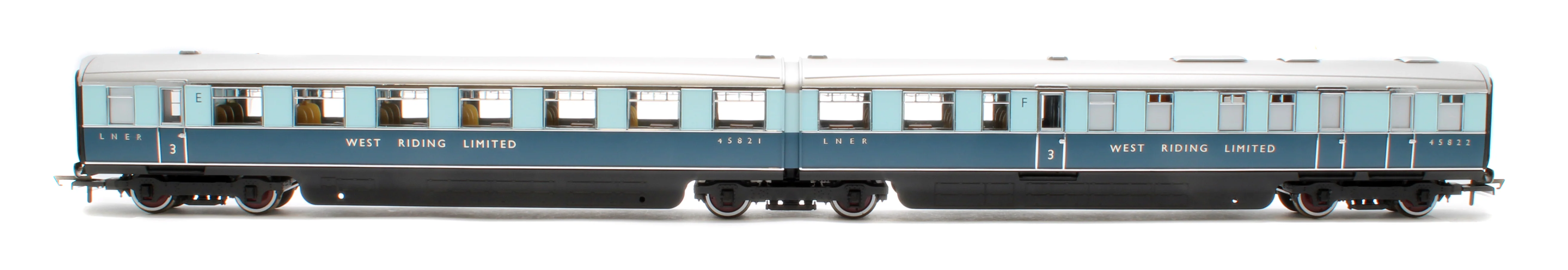 LNER West Riding Limited Open Third & Kitchen Third Articulated Coach Pack - Image 2