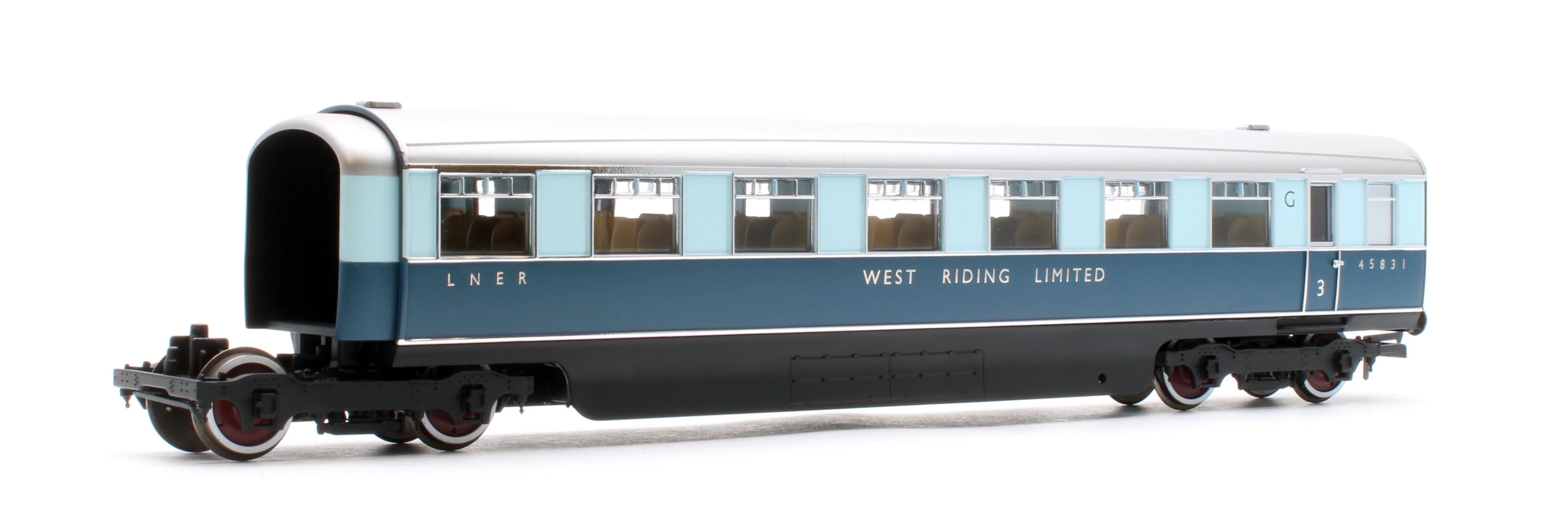 LNER West Riding Limited Open Third & Brake Third Articulated Coach Pack - Image 6
