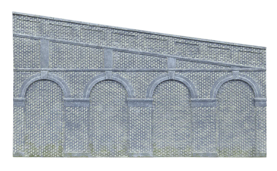 R7375 Skaledale High Stepped Arched Retaining Walls x2 (Engineers Blue Brick) - Image 3