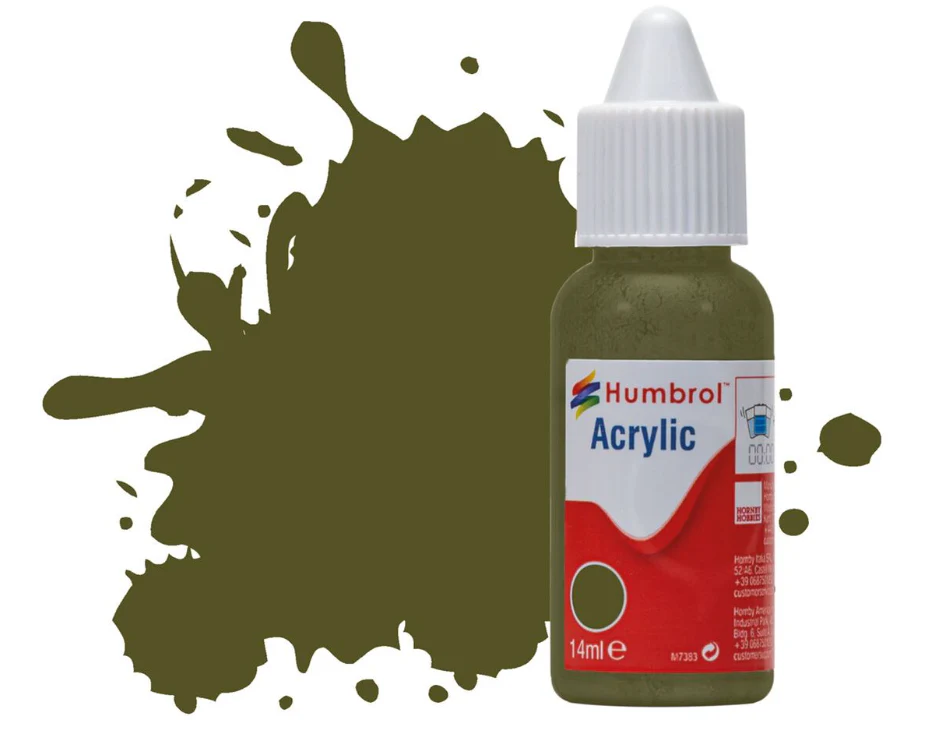 DB0159 Acrylic Dropper Bottle - No 159 Khaki Drab - Matt - 14ml