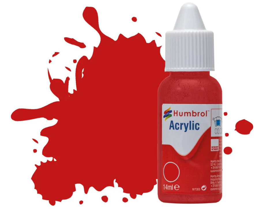DB0220 Acrylic Dropper Bottle - No 220 Italian Red - Gloss - 14ml
