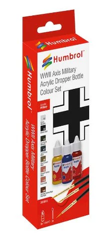 DB9065 Acrylic Paint & Brush WWII Axis Military Colours