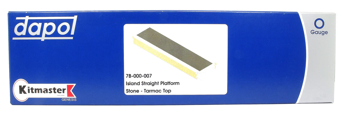7B-000-007 Kitmaster Genesis - Island Straight Stone Facing Tarmac Top
