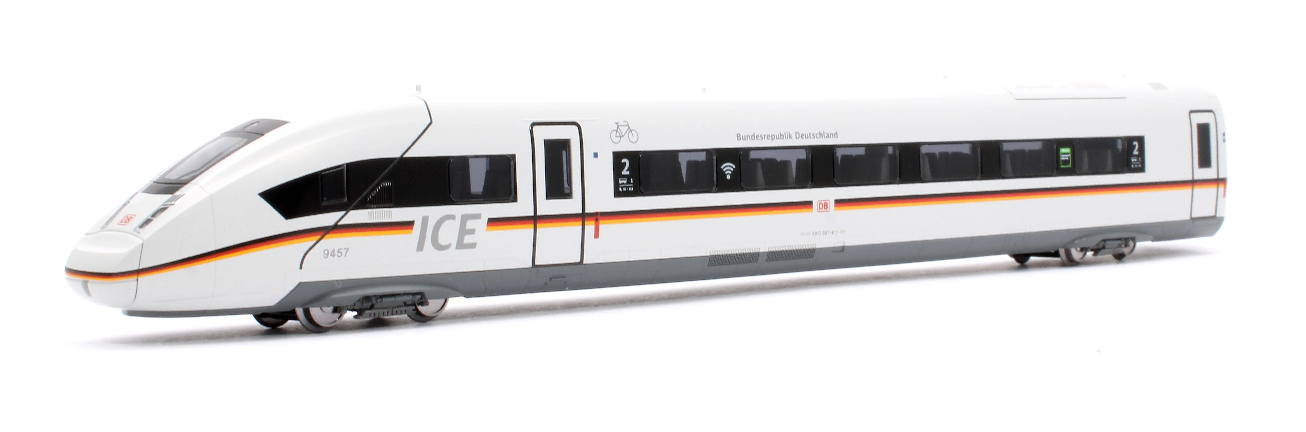 10-2024 45566 DBAG BR412 057 ICE4 German Stripe EMU 7 Car Powered Set VI - Image 2