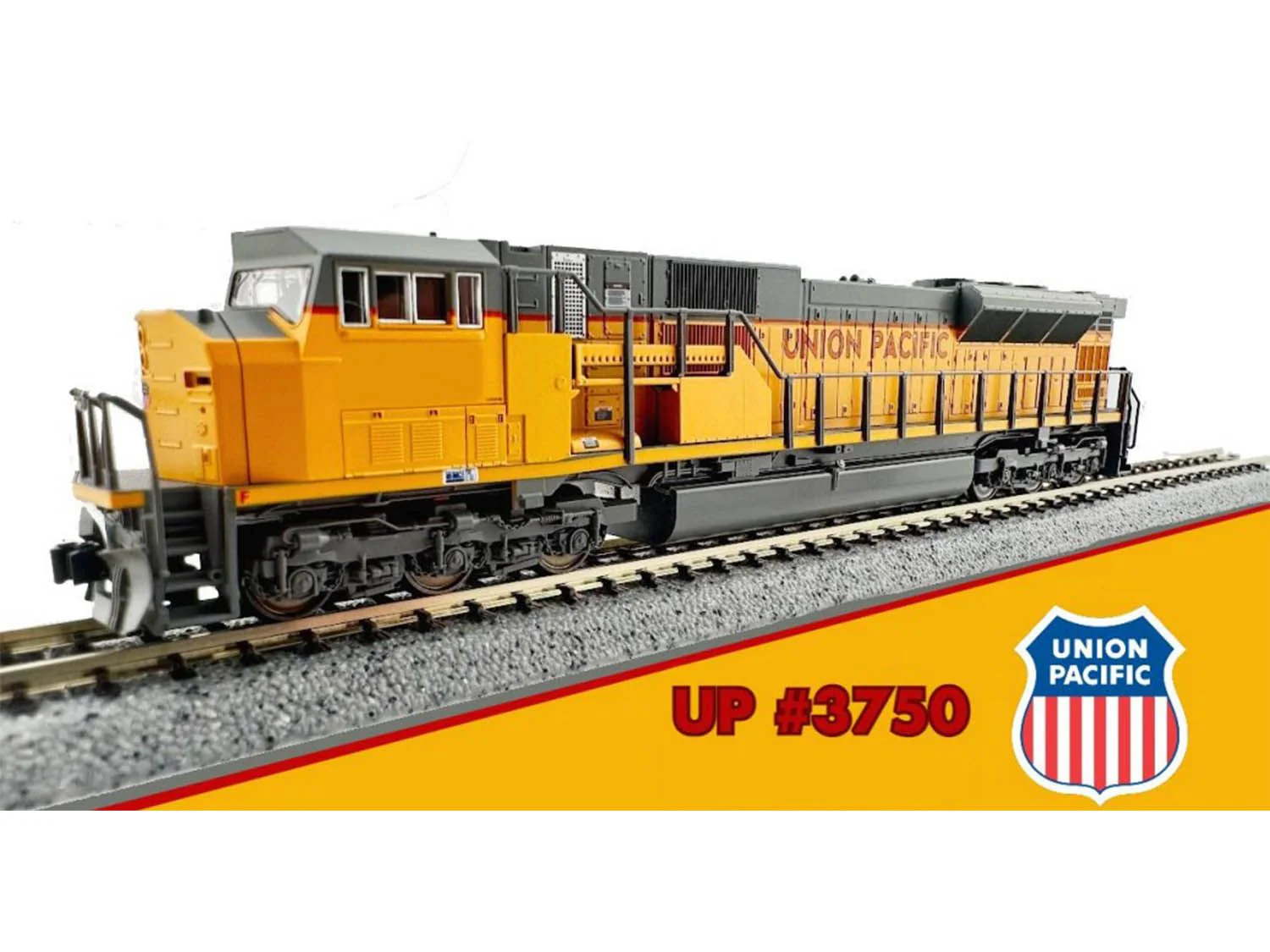176-5625-DCC EMD SG90/43MAC Union Pacific 3750 - DCC-Fitted