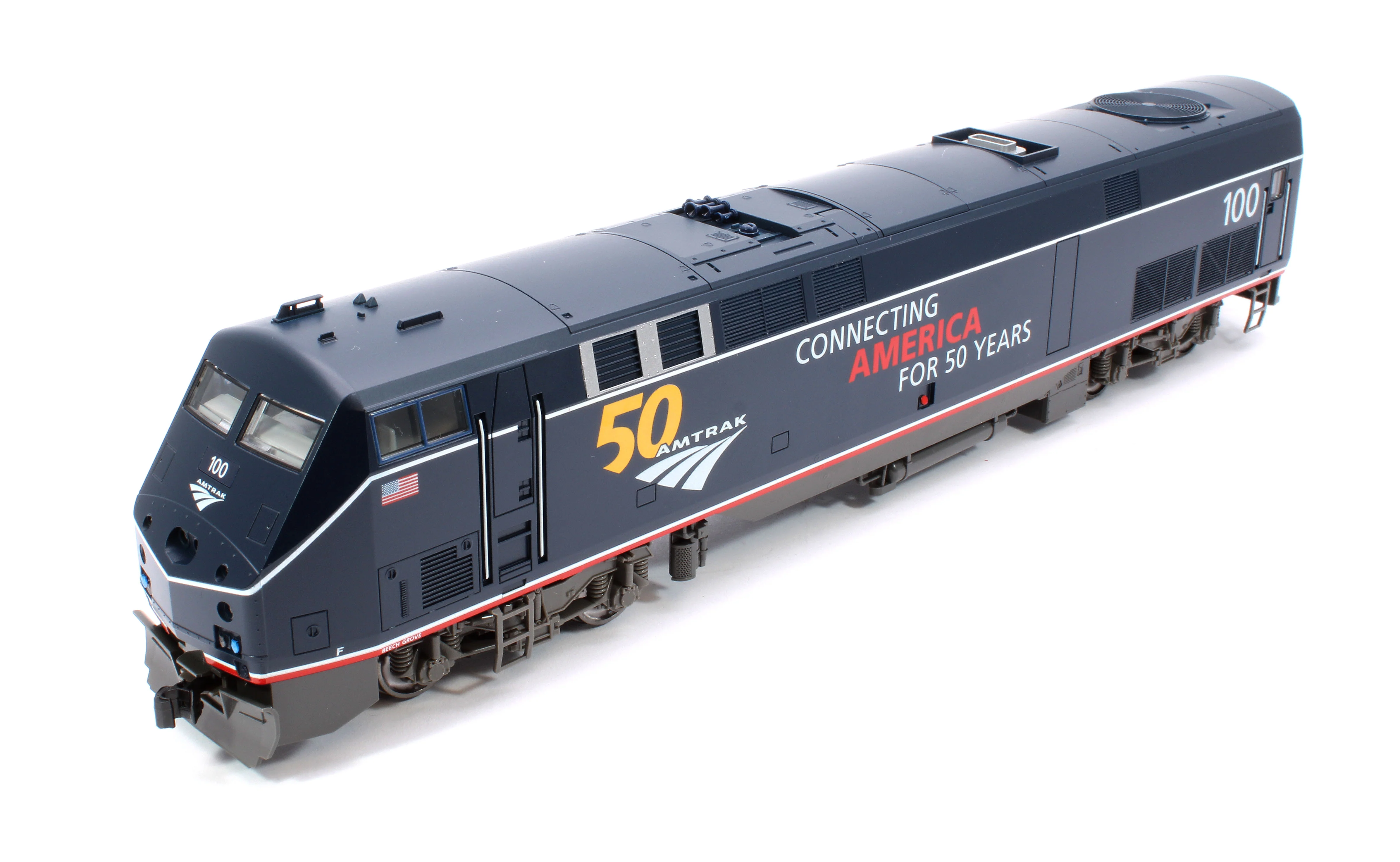 37-6113 P42 Genesis Amtrak 100 W/Anniversary Logo PhV Diesel Locomotive - Image 8