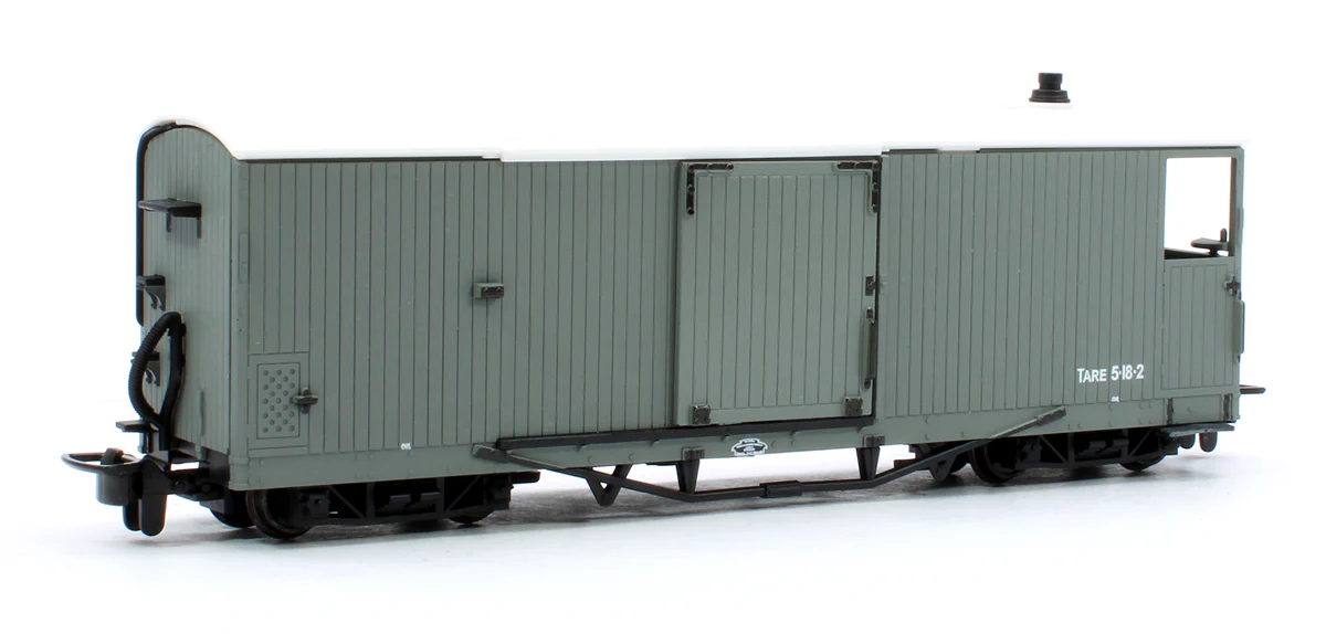 GR240UGO L&B 8 ton Bogie Goods Brake Van L&B Livery Unlettered Grey, Open Veranda - Image 3
