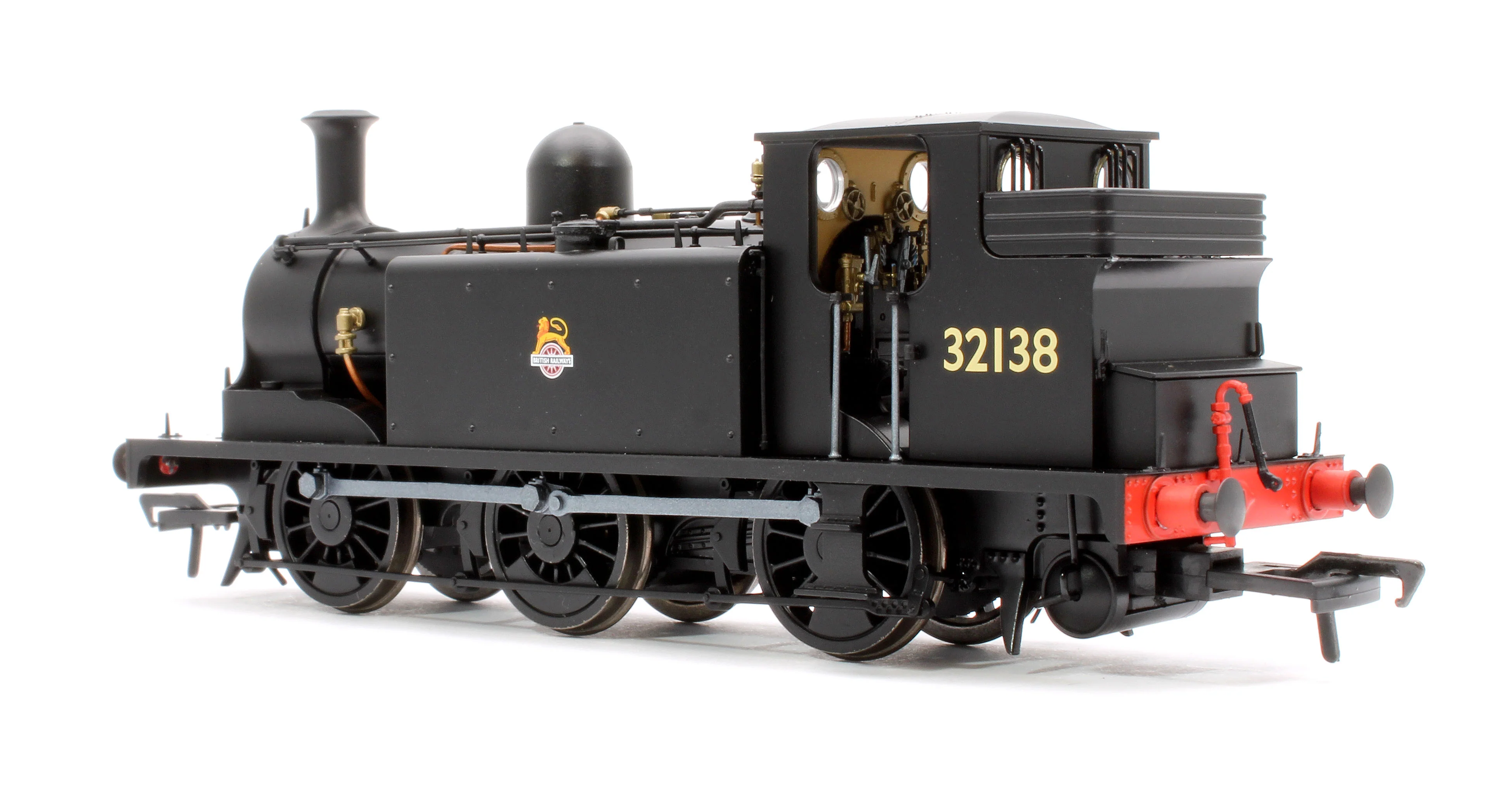 936510 LBSCR Stroudley ‘E1’ 0-6-0T No. 32138 BR Unlined Black (Early Emblem) - Steam Tank Locomotive - DCC Sound - Image 2