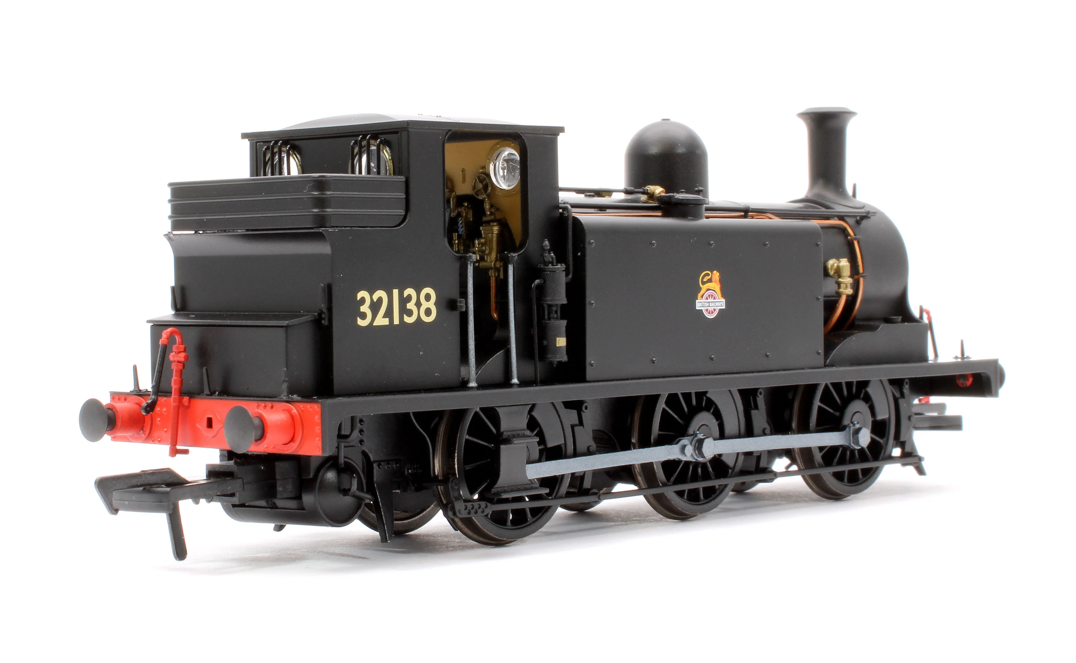 936510 LBSCR Stroudley ‘E1’ 0-6-0T No. 32138 BR Unlined Black (Early Emblem) - Steam Tank Locomotive - DCC Sound - Image 3