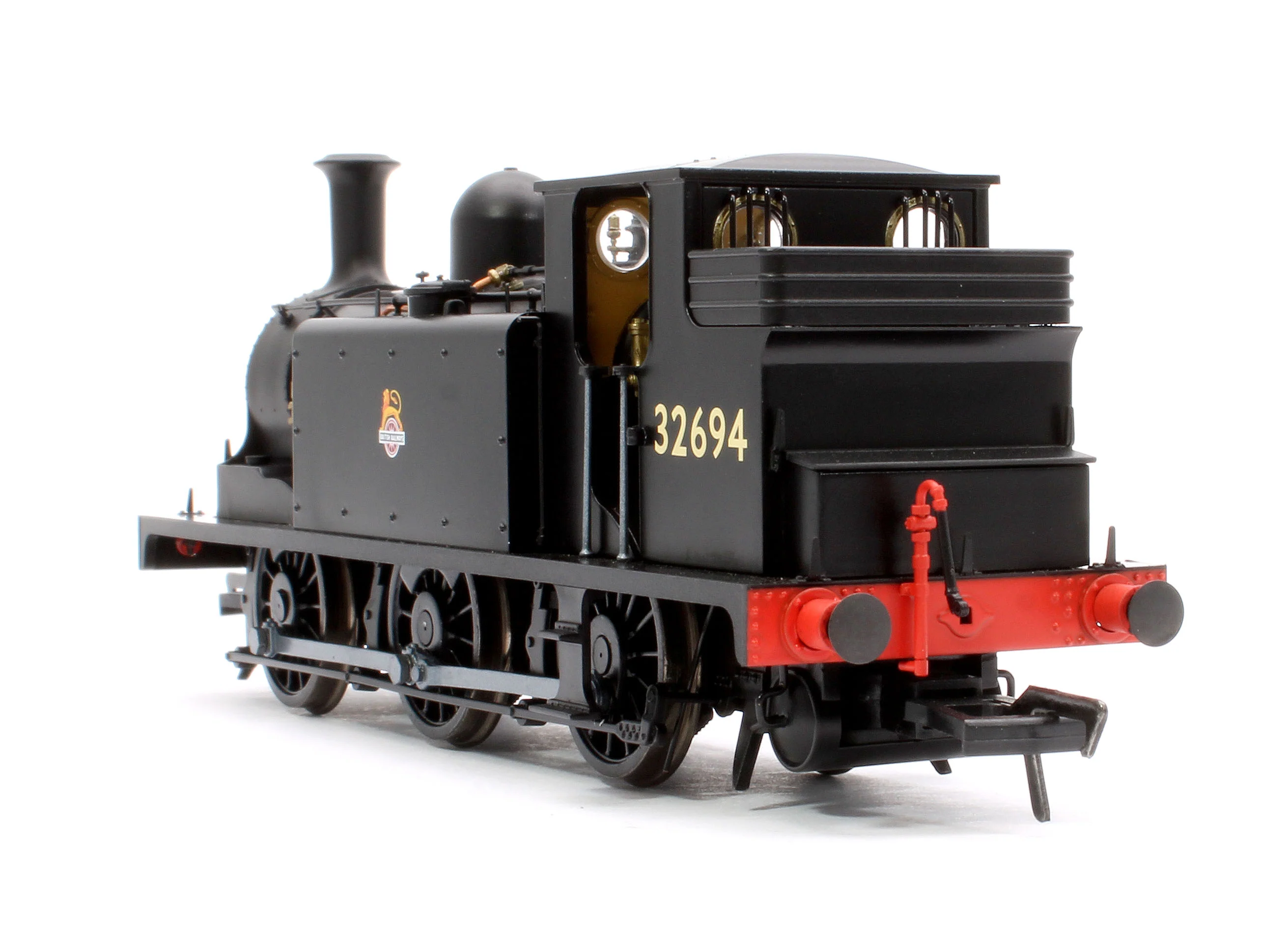 936009 LBSCR Stroudley ‘E1’ 0-6-0T No. 32694 BR Unlined Black (Early Emblem) - Steam Tank Locomotive - Image 9