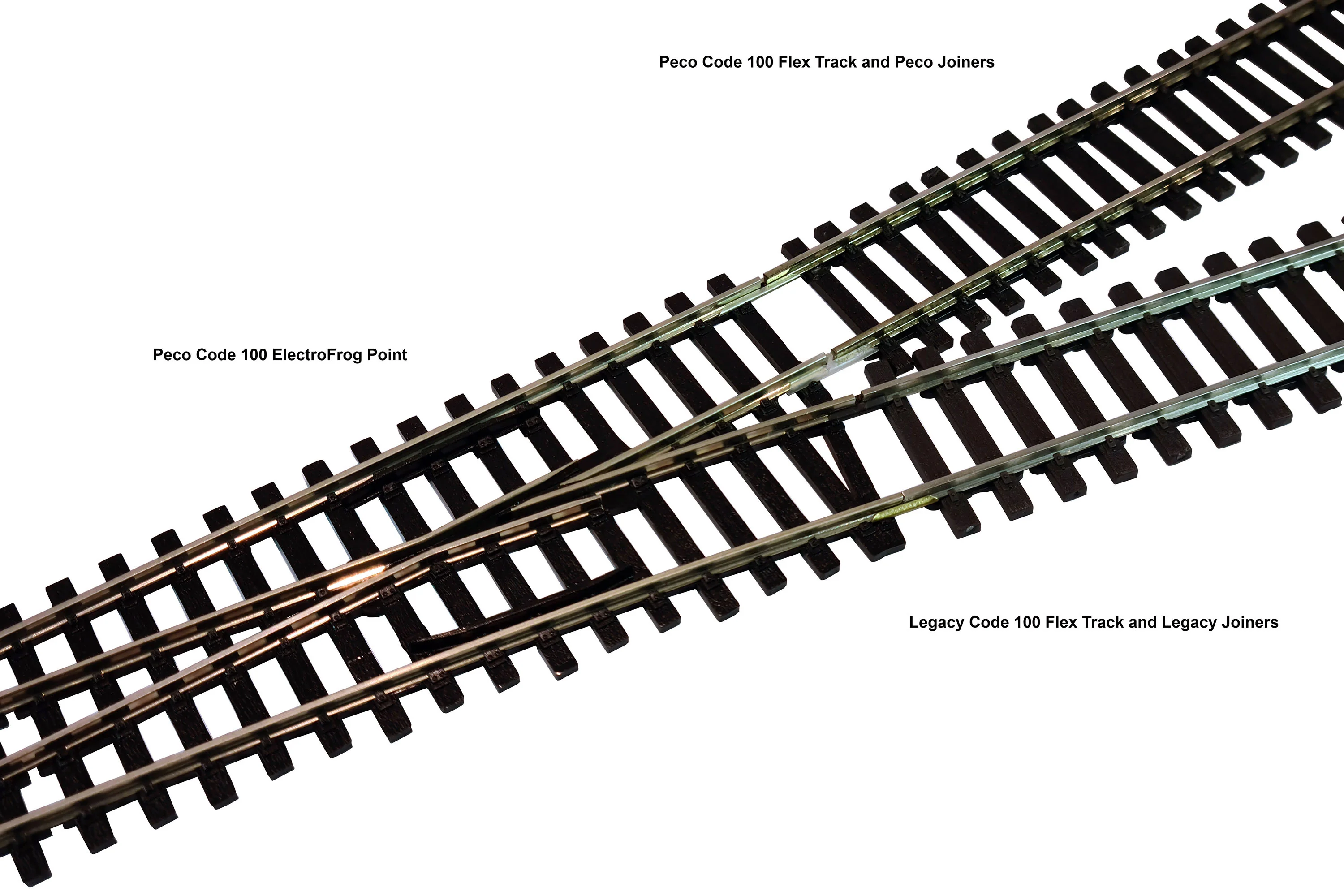 LTK-MJ100.25 Pack of 25 OO Code 100 Metal Rail Joiners - Image 2