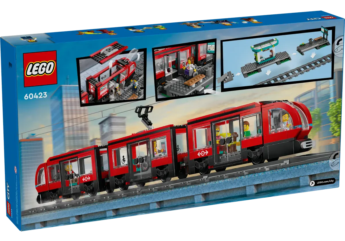 Lego City Downtown Streetcar and Station - 60423 - Image 11