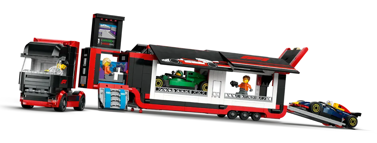 Lego City F1® Truck with RB20 & AMR24 F1® Cars - 60445 - Image 3