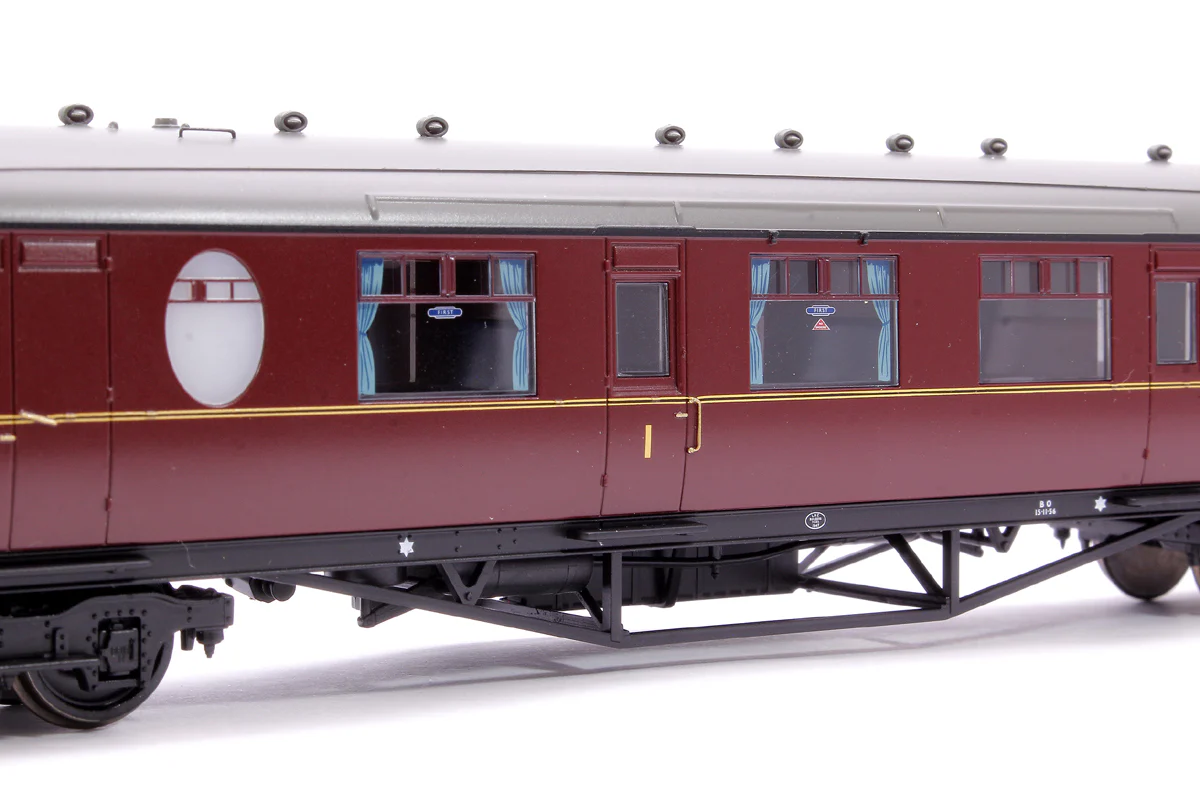 34-437 LNER Thompson Brake Composite Corridor BR Maroon No. E1187E - Image 6