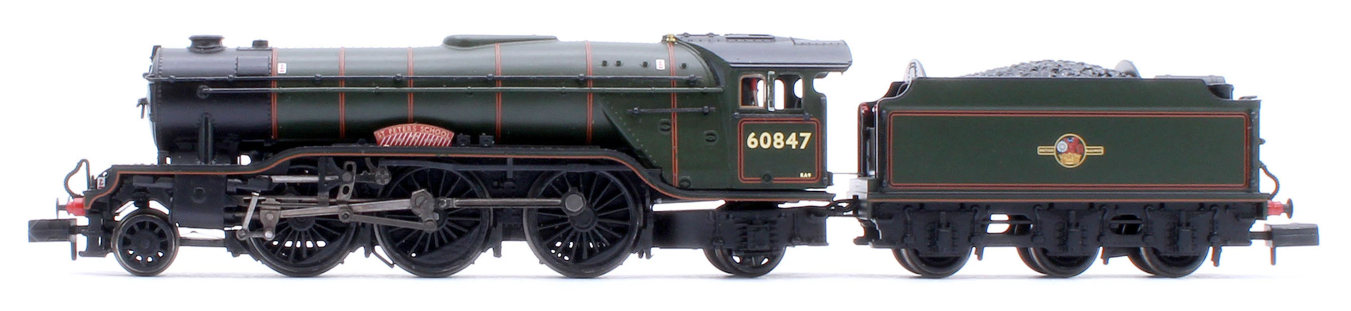 372-614SF LNER V2 60847 'St Peter's School' BR Lined Green (Late Crest) Steam Locomotive - DCC Sound - Image 2