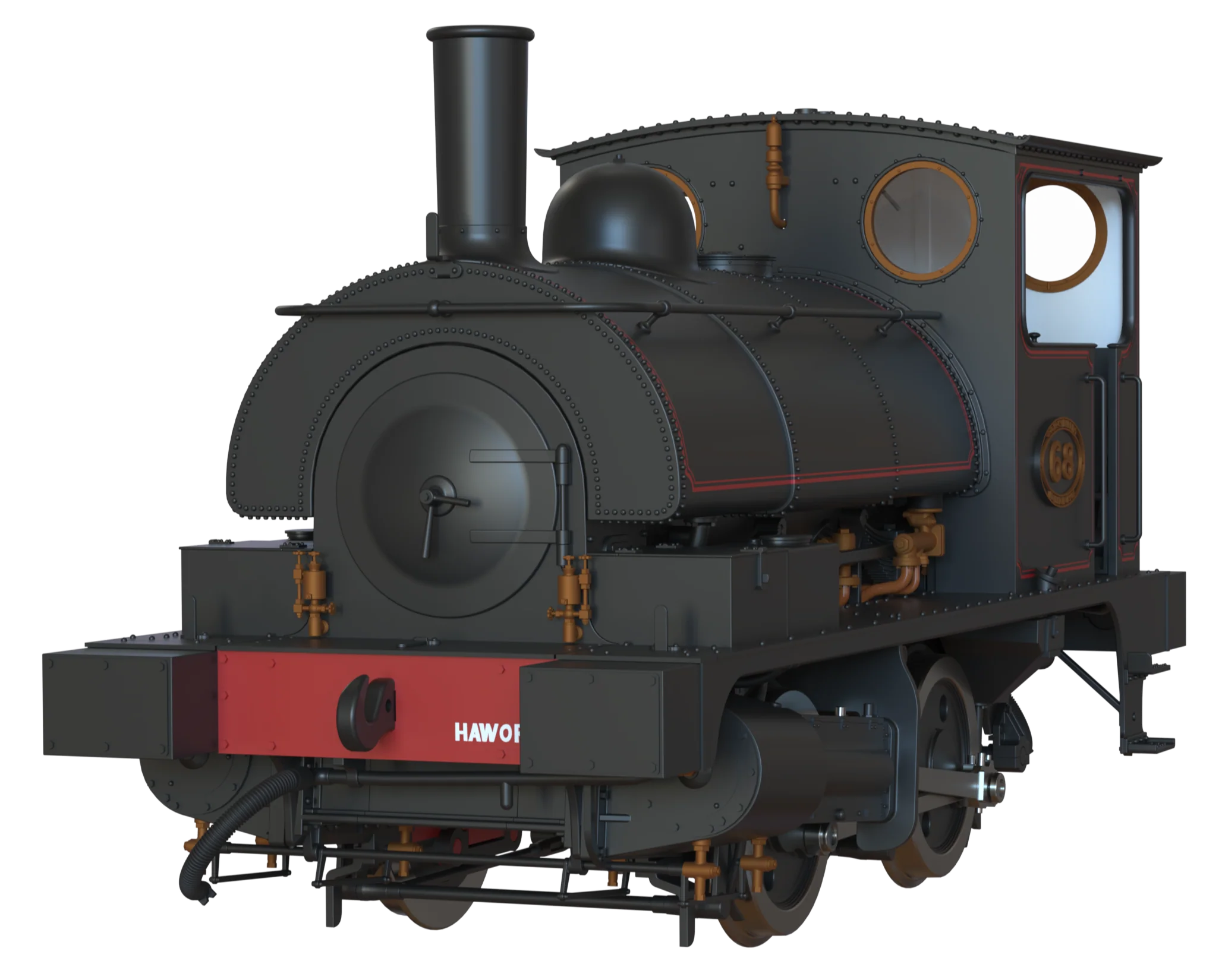 E1049S LYR 'Pug' 0-4-0ST 68 LYR Lined Black (as preserved) Steam Locomotive - DCC Sound