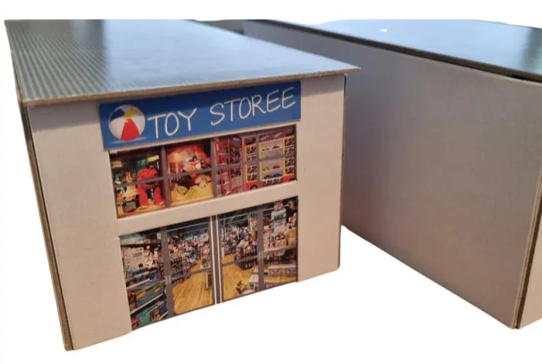 1:76 Scale Modern Retail Units Model Card Kit (Pack of 2) - Image 5