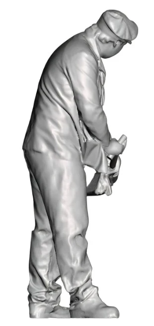 1072-076L OO Gauge 1948-1968 British Railways - Loco Crew Fireman Looking Left - Image 3