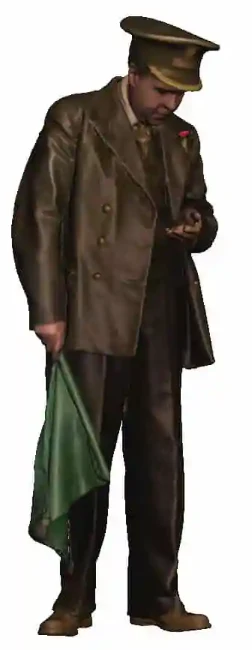 O Gauge - Railway & Lineside - 1948-1968 British Railways - Passenger Guard with flag - Image 2