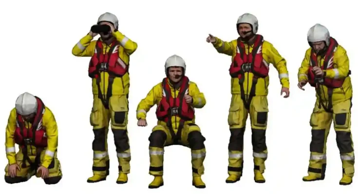 1:32 Scale - Trade & Services - RNLI Crew on Deck - Image 2