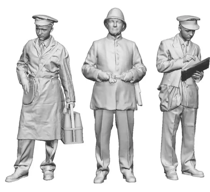 1359-148 N Gauge Town and Country - Milkman, Policeman and Postman