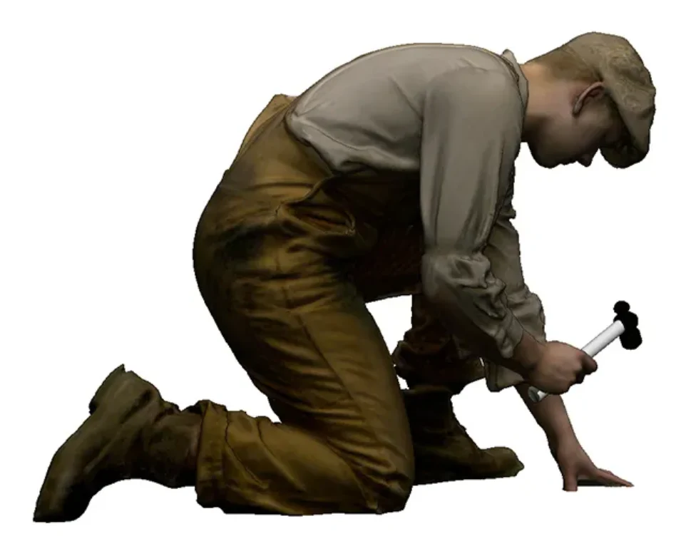 N Gauge - Trade & Services - Workman with hammer - Image 2