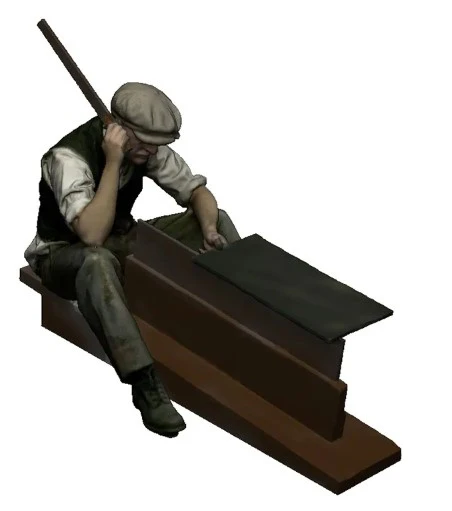 14252-076 OO Gauge Work and Industry - Slate Trimmer - Image 2