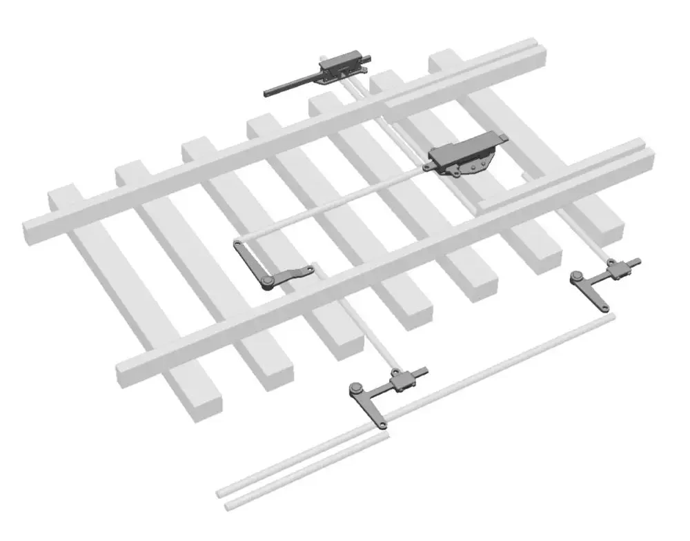 O Gauge Lineside Details - BR Mk2 FPL Point Kit (Post-1973)