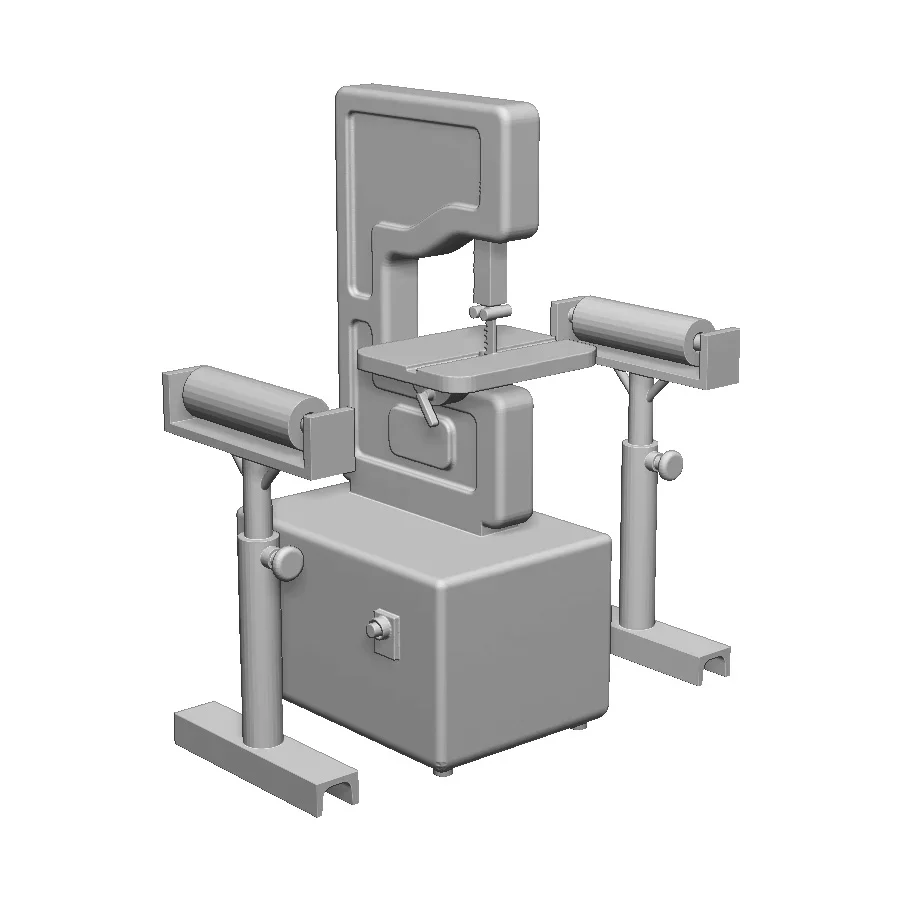 27100-043 O Gauge Workshop Details - Bandsaw and Roller Stands