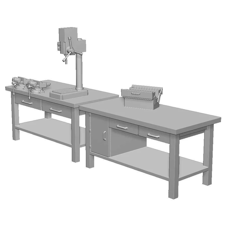 27112-076 OO Gauge Workshop Details - Workbench Pack 1