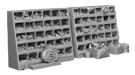 2740-043 O Gauge Loco & Diesel Depot - Parts Bins Loco Shed Detailing