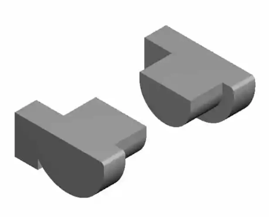 OO Gauge - Detailing - Half Round Guttering Stop Ends x10