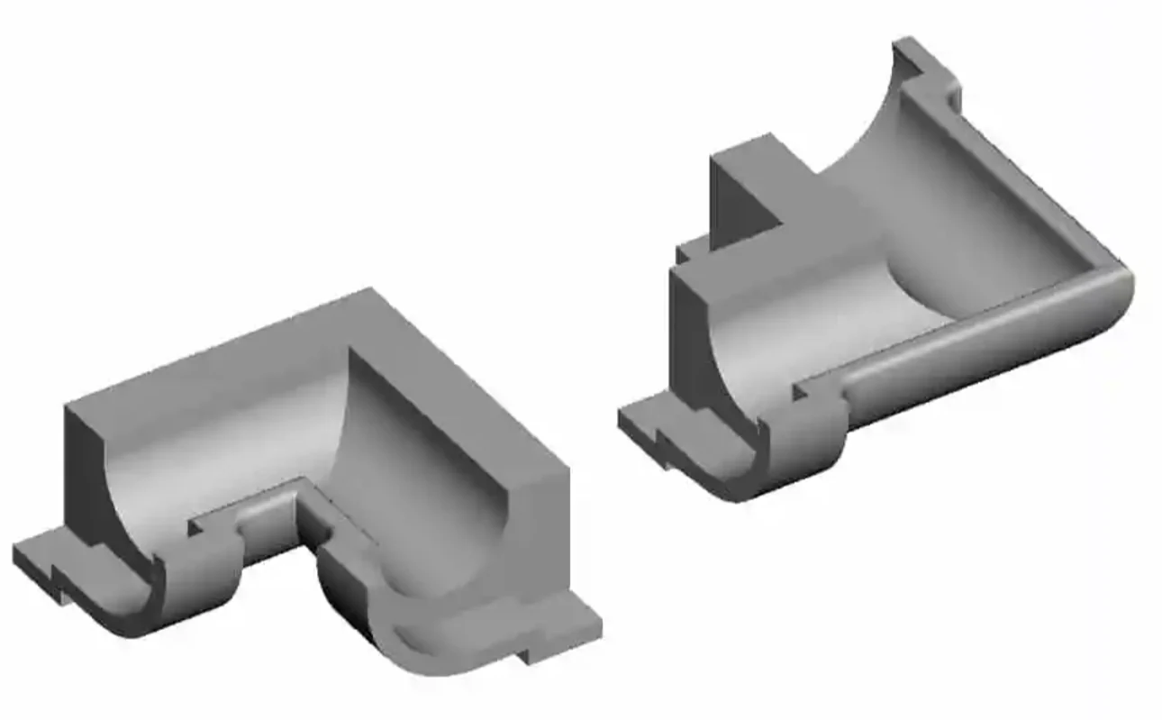 O Gauge - Detailing - Half Round Guttering 90 Corners x8