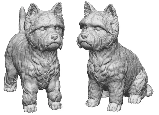 31018-043 O Gauge - Pets, Wildlife & Livestock - West Highland Terriers x2