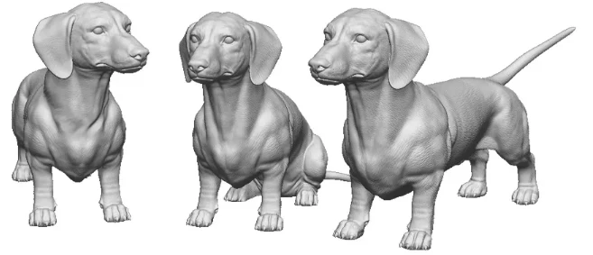 31019-043 O Gauge - Pets, Wildlife & Livestock - Dachshund x3