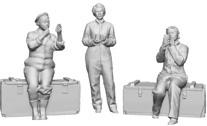 1:32 Scale RAF Through the Ages - World War Two - WAAFs at rest