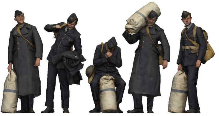 1:32 Scale - World War Two - RAF Personnel on Leave - Image 2