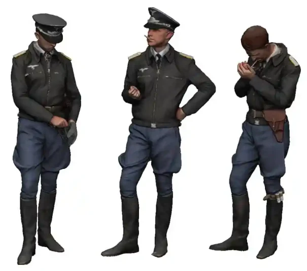 1:72 Scale - World War Two - Luftwaffe Pilots in Conversation - Image 2
