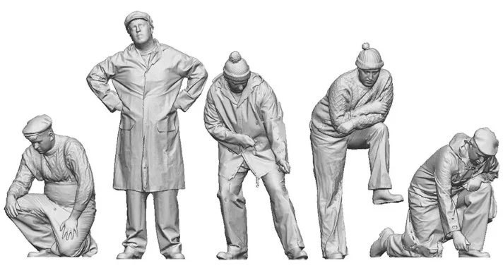 9023-076 OO Gauge 1948-1968 British Railways - Fishermen on Deck Bundle
