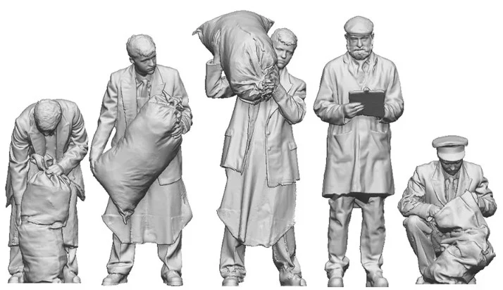 9024-148 N Gauge 1948-1968 British Railways - GPO Worker Bundle
