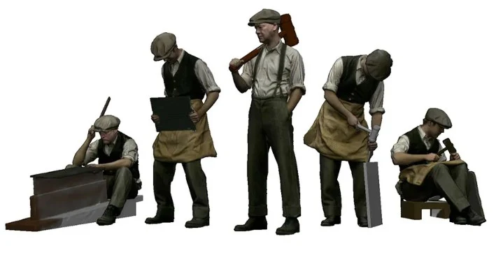 9038-076 OO Gauge 1922-1948 Pre-Grouping - Slate Worker Bundle - Image 2