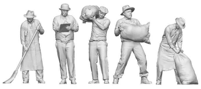 9039-076 OO Gauge 1922-1948 Pre-Grouping - Mill Workers Bundle